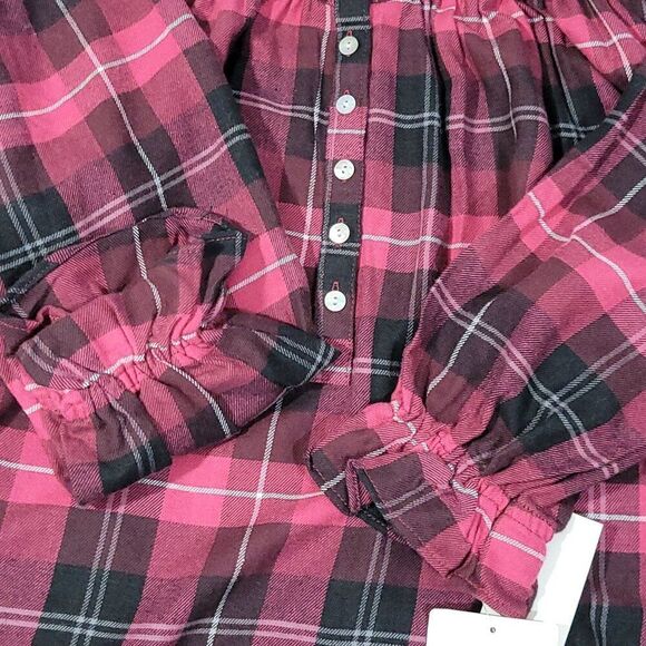 Eileen West Nightgown Womens Size XS Hollyberry Plaid Pajama Long Lace Cottage - Picture 10 of 16